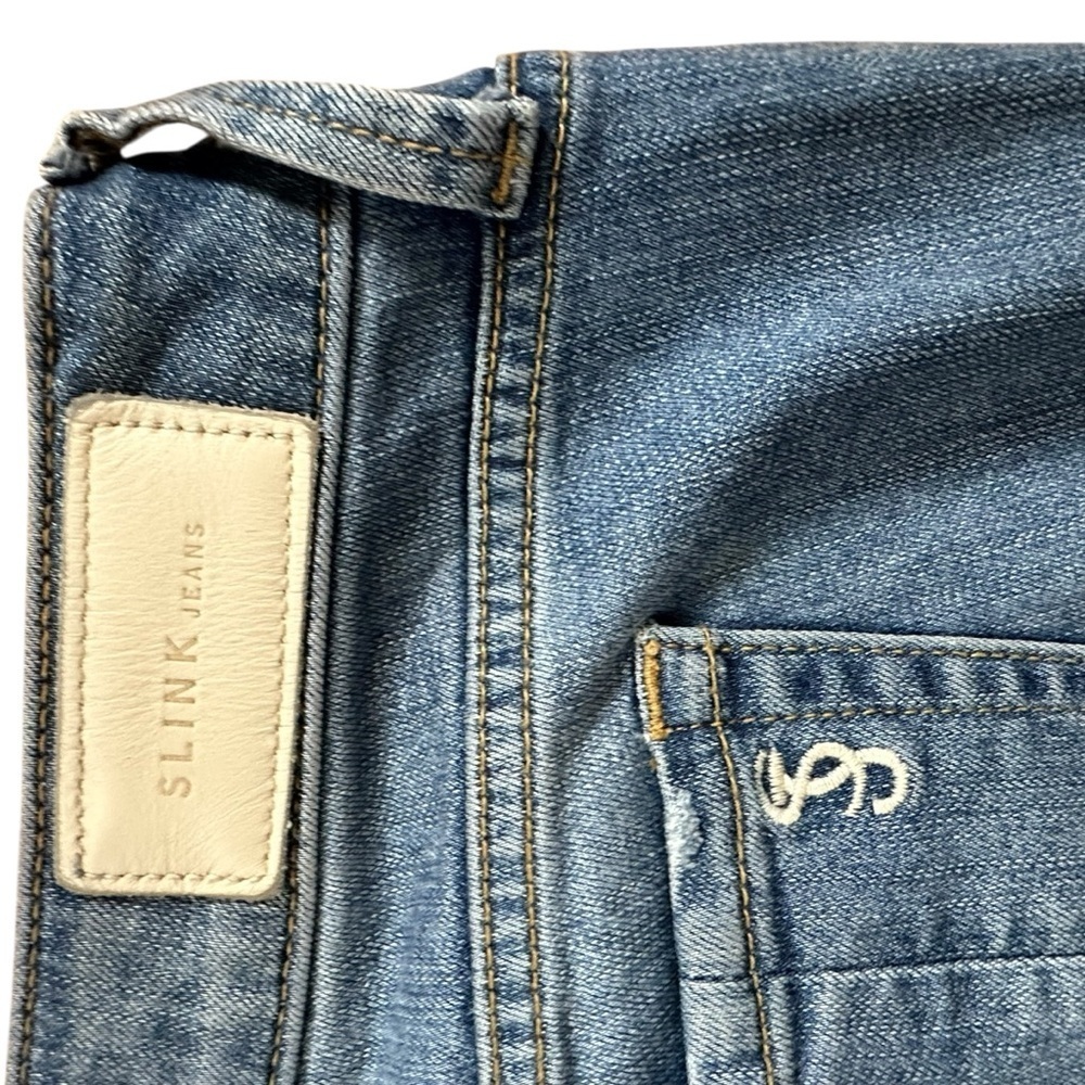 Slink Jeans Curvy Distressed Light Wash Ankle Jeans Sz 16 - Picture 6 of 7
